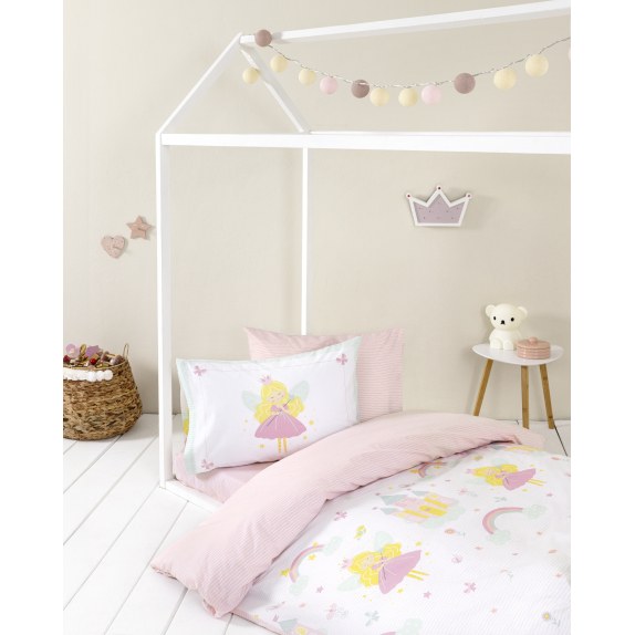 Σετ Παιδικά Σεντόνια Ημίδιπλα 3 Τεμαχίων Nima Fairy Lelly...