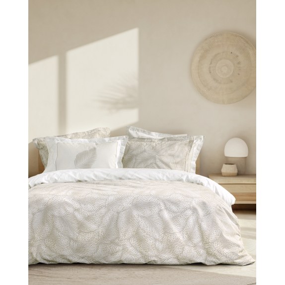 Σετ Σεντόνια Ημίδιπλα 3 Τεμαχίων Nima Coconut Μπεζ, Λευκό...