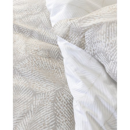 Σετ Σεντόνια Ημίδιπλα 3 Τεμαχίων Nima Coconut Μπεζ, Λευκό 190x260