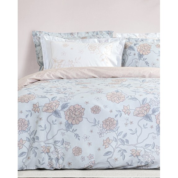 Σετ Μαξιλαροθήκες 2 Τεμαχίων Nima Floral Dream Σιέλ,...