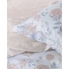 Σετ Σεντόνια Υπέρδιπλα 4 Τεμαχίων Nima Floral Dream Σιέλ, Τιρκουάζ, Ροζ 240x260