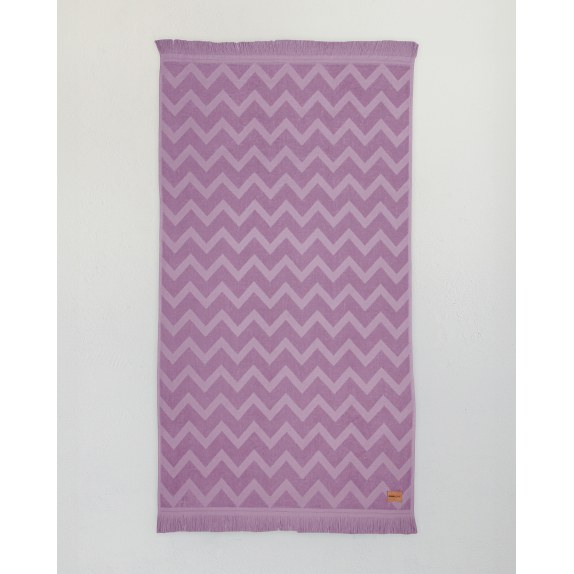 Πετσέτα Θαλάσσης Nima Vida Purple Jacquard Μωβ 90x160
