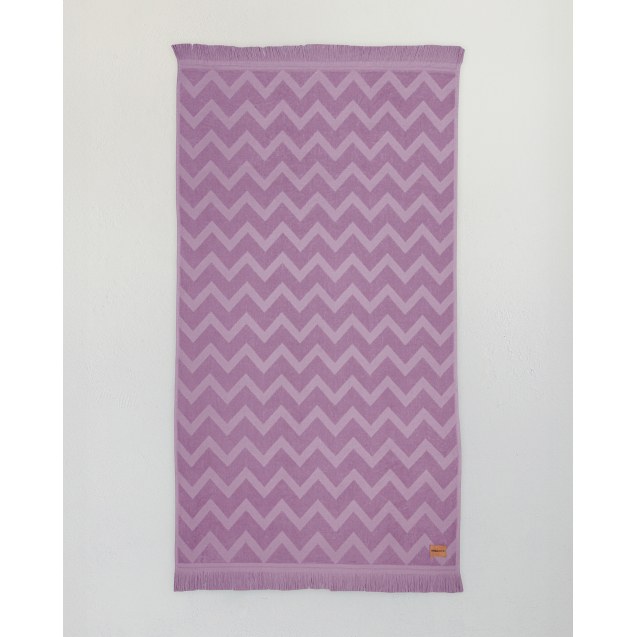 Πετσέτα Θαλάσσης Nima Vida Purple Jacquard Μωβ...