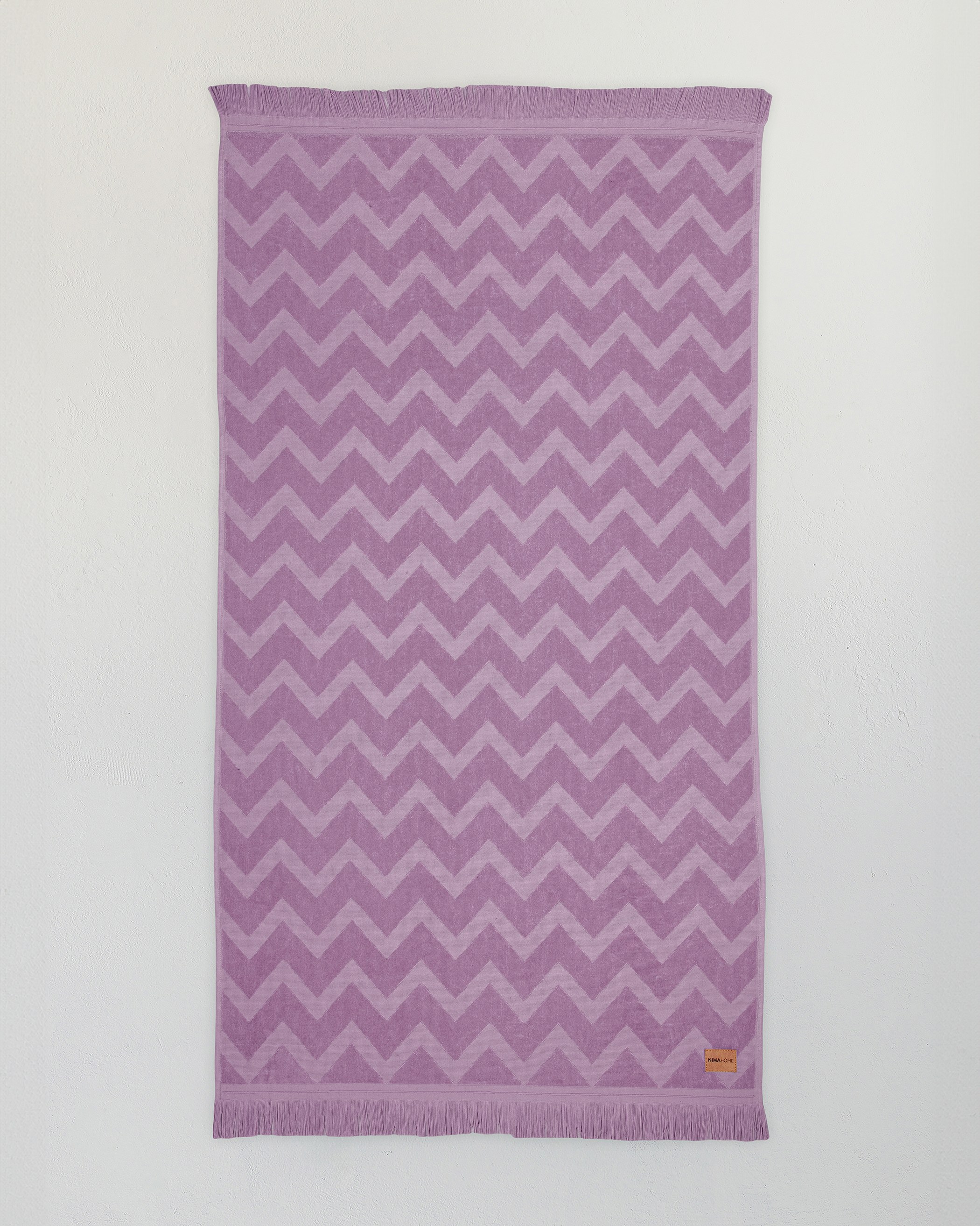 Πετσέτα Θαλάσσης Nima Vida Purple Jacquard Μωβ 90x160