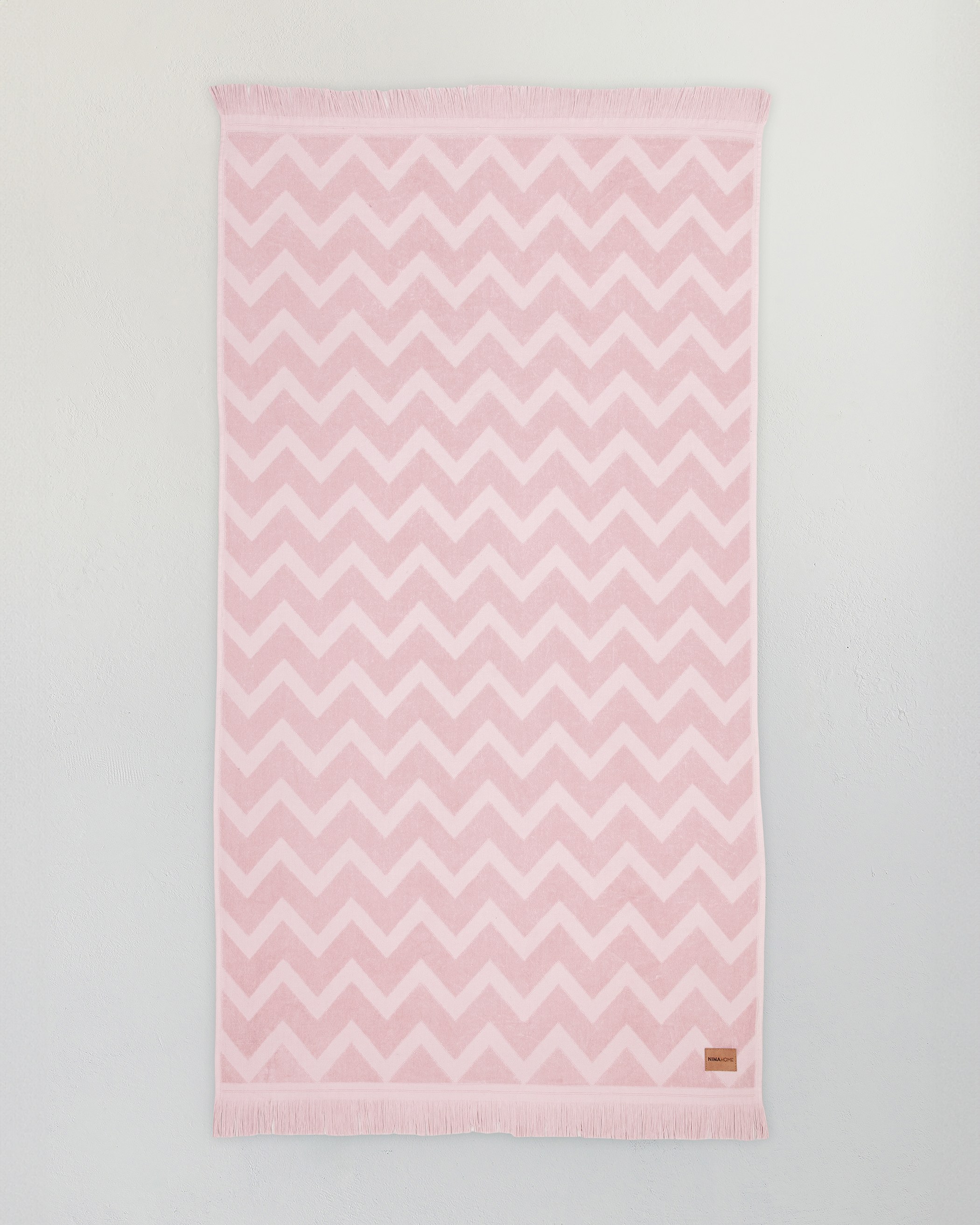 Πετσέτα Θαλάσσης Nima Vida Ροζ Jacquard Ροζ 90x160