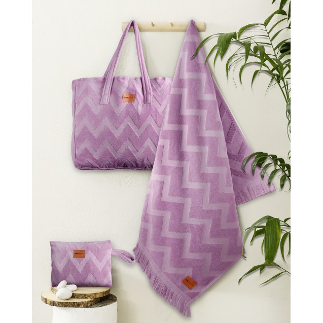Τσάντα Θαλάσσης Nima Vida Purple Μωβ 46x60