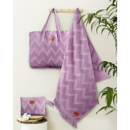 Τσάντα Θαλάσσης Nima Vida Purple Μωβ 46x60