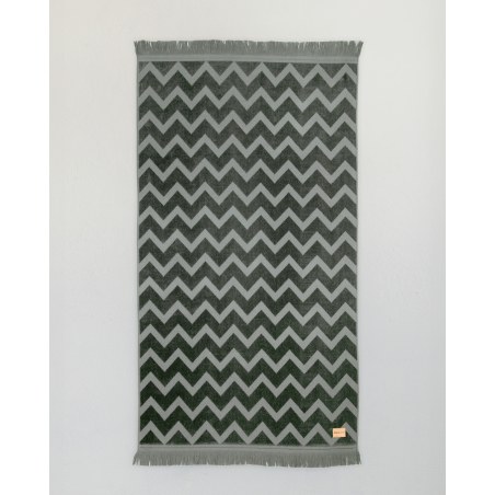 Πετσέτα Θαλάσσης Nima Vida Dark Gray Jacquard Γκρι 90x160