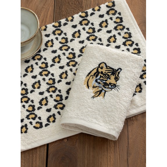 Σετ Πετσέτες Κουζίνας 2 Τεμαχίων Palamaiki Mh400 Tiger 30x50