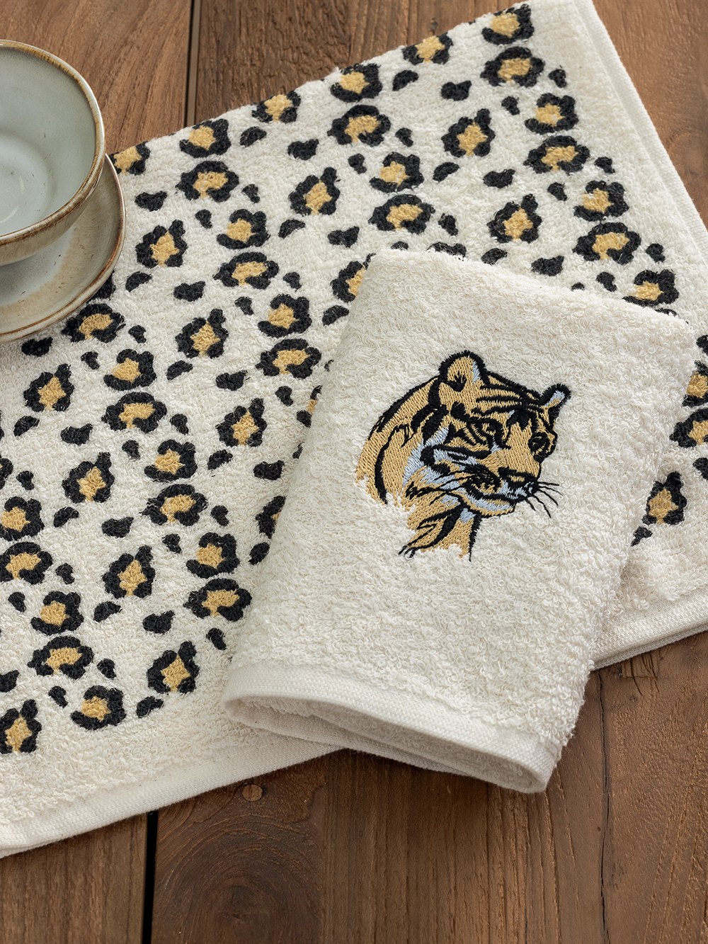 Σετ Πετσέτες Κουζίνας 2 Τεμαχίων Palamaiki Mh400 Tiger 30x50