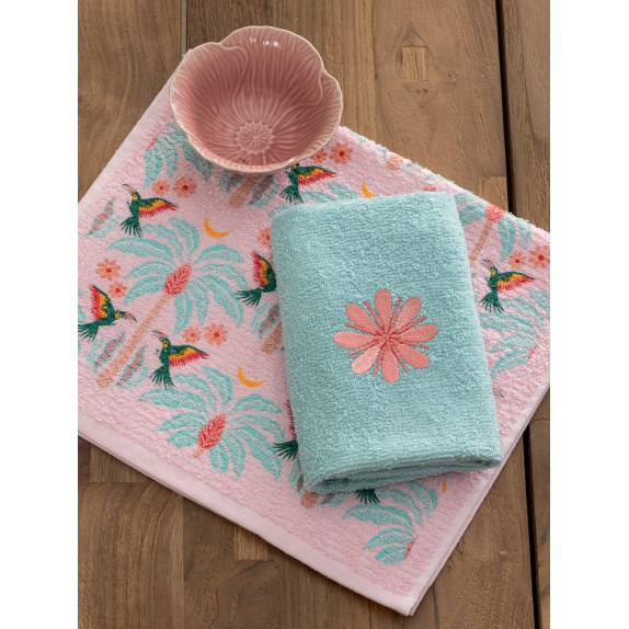 Σετ Πετσέτες Κουζίνας 2 Τεμαχίων Palamaiki Mh400 Flower...
