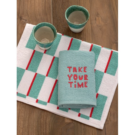 Σετ Πετσέτες Κουζίνας 2 Τεμαχίων Palamaiki Mh400 Time 30x50