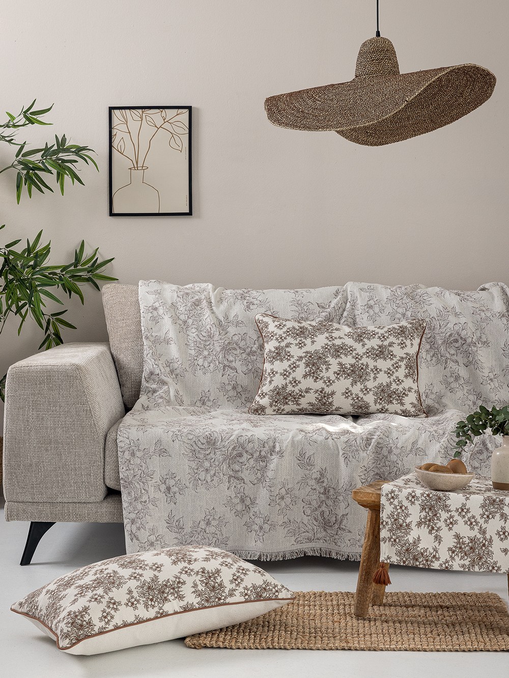 Ριχτάρι Τριθέσιου Palamaiki Mata Brown 180x300