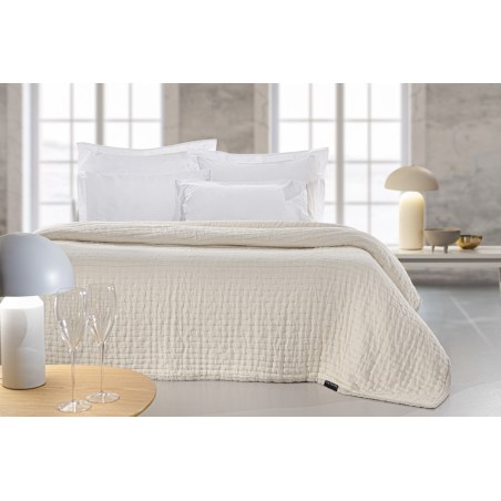 Κουβερλί King Size Guy Laroche Must Linen-Sand 270x250