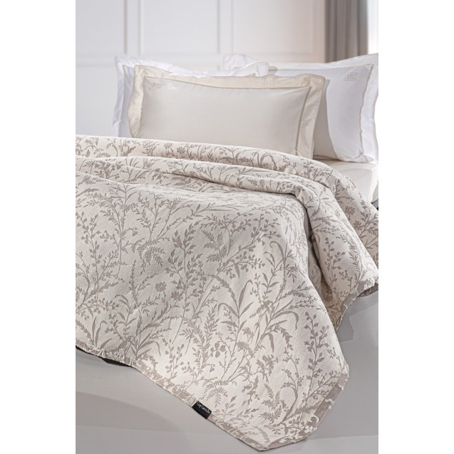 Κουβέρτα King Size Guy Laroche Bouquet Mocca...
