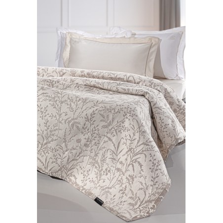Κουβέρτα King Size Guy Laroche Bouquet Mocca 260x250