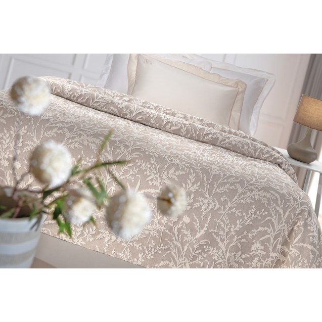 Κουβέρτα King Size Guy Laroche Bouquet Mocca...