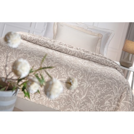 Κουβέρτα King Size Guy Laroche Bouquet Mocca 260x250