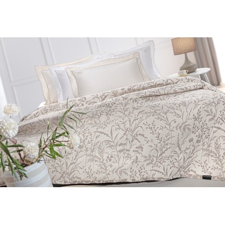 Κουβέρτα King Size Guy Laroche Bouquet Mocca 260x250