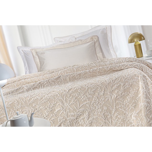 Κουβέρτα King Size Guy Laroche Bouquet Natural...
