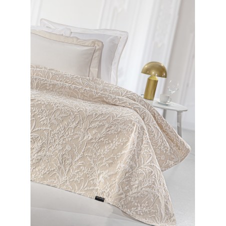 Κουβέρτα King Size Guy Laroche Bouquet Natural 260x250