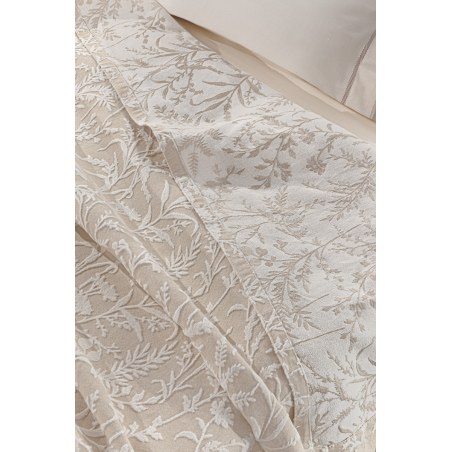 Κουβέρτα King Size Guy Laroche Bouquet Natural 260x250