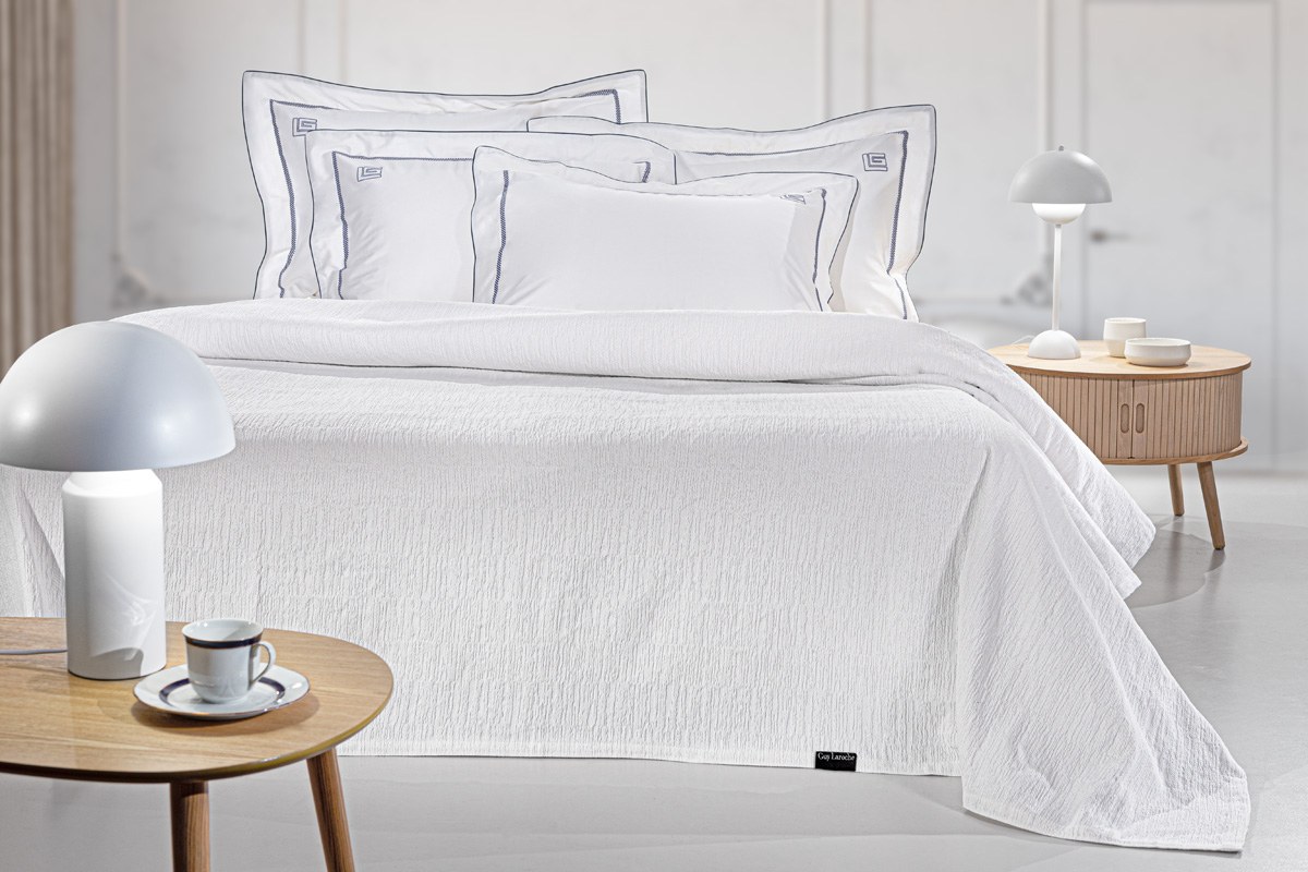 Κουβέρτα King Size Guy Laroche Diana White 260x250