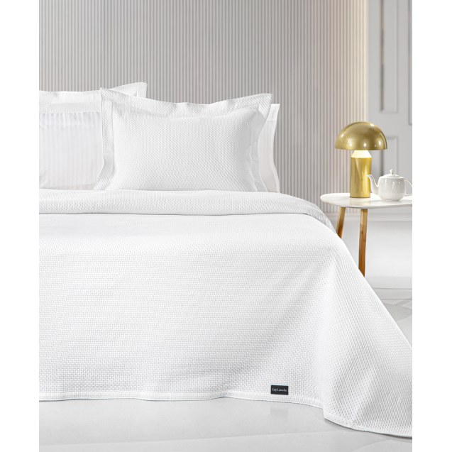 Κουβέρτα Ημίδιπλη Guy Laroche Slalom White 180x260