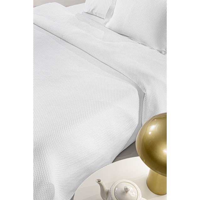 Κουβέρτα Ημίδιπλη Guy Laroche Slalom White 180x260