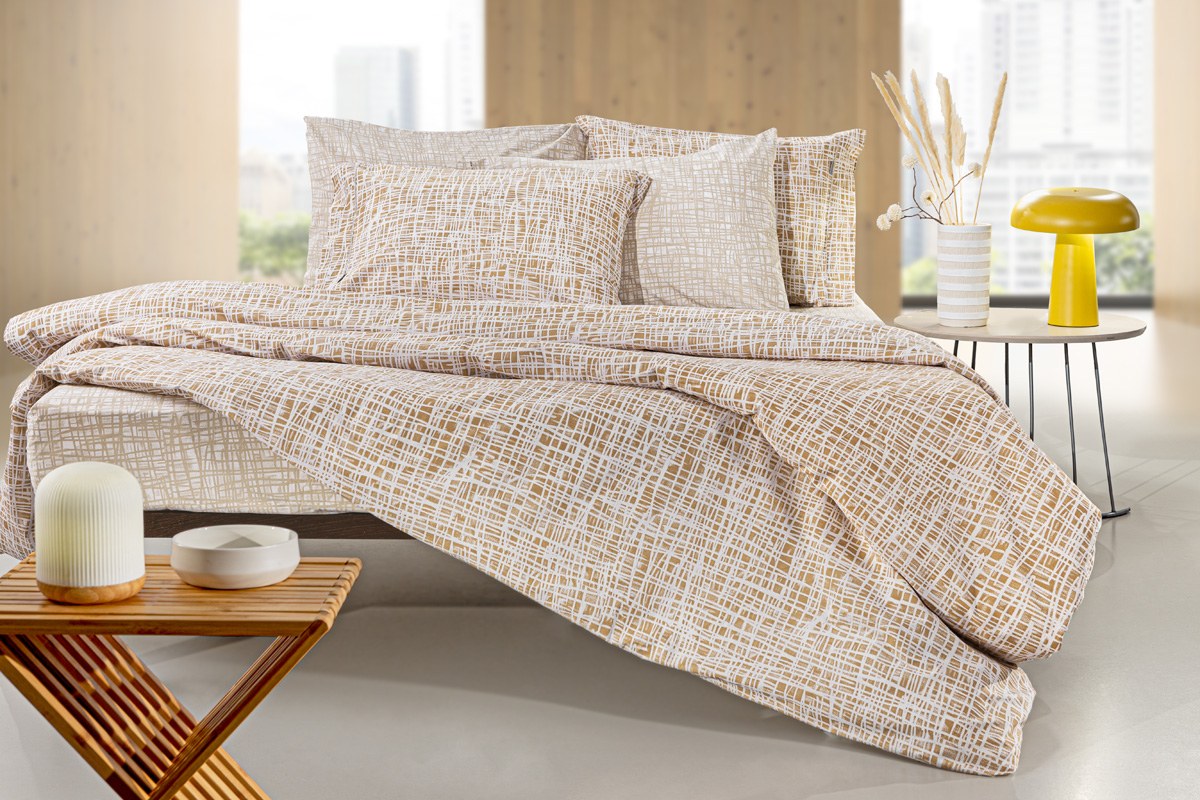 Σετ Σεντόνια Υπέρδιπλα 4 Τεμαχίων Guy Laroche Code Caramel 240x265