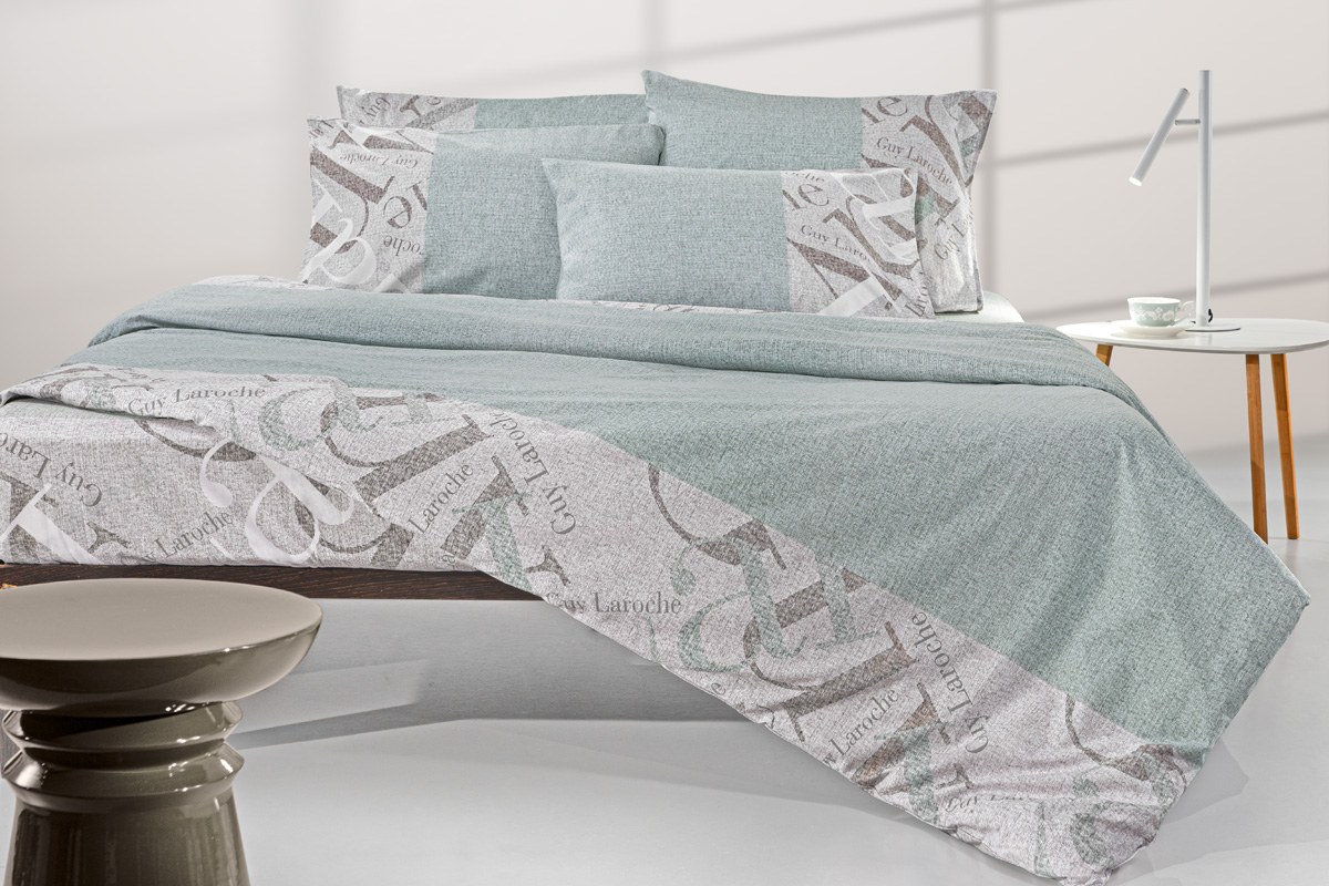 Σετ Σεντόνια King Size με Λάστιχο 4 Τεμαχίων Guy Laroche Passport Mint 170x200+32