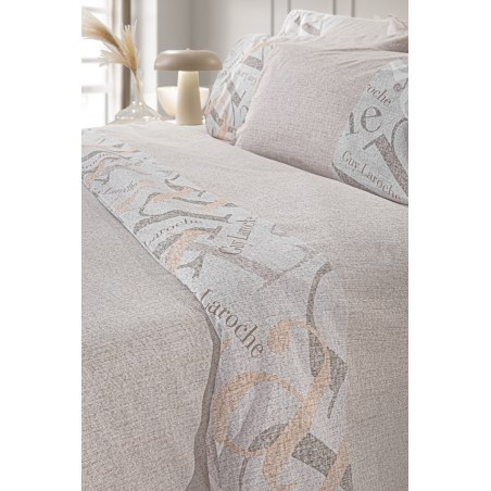 Σετ Σεντόνια King Size με Λάστιχο 4 Τεμαχίων Guy Laroche Passport Beige 170x200+32