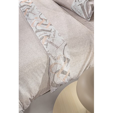 Σετ Σεντόνια King Size με Λάστιχο 4 Τεμαχίων Guy Laroche Passport Beige 170x200+32