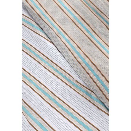 Σετ Σεντόνια King Size με Λάστιχο 4 Τεμαχίων Guy Laroche Pinstripe Natural 170x200+32