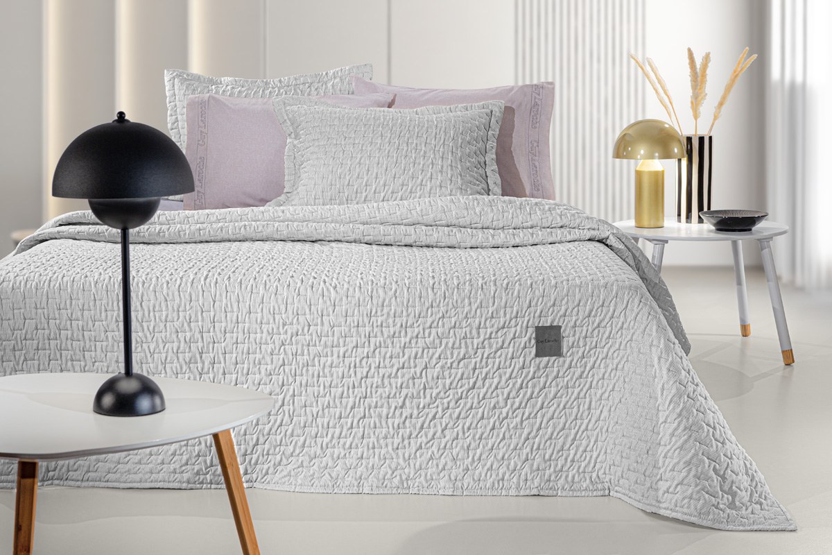 Σετ Κουβερλί Ημίδιπλο 2 Τεμαχίων Guy Laroche Arden Smoke 180x240