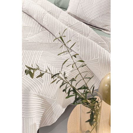 Σετ Κουβερλί Ημίδιπλο 2 Τεμαχίων Guy Laroche Ziana Natural 180x240
