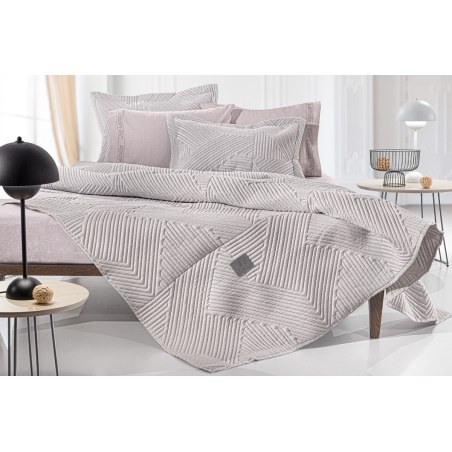 Σετ Κουβερλί Υπέρδιπλο 2 Τεμαχίων Guy Laroche Ziana Tobacco 220x240