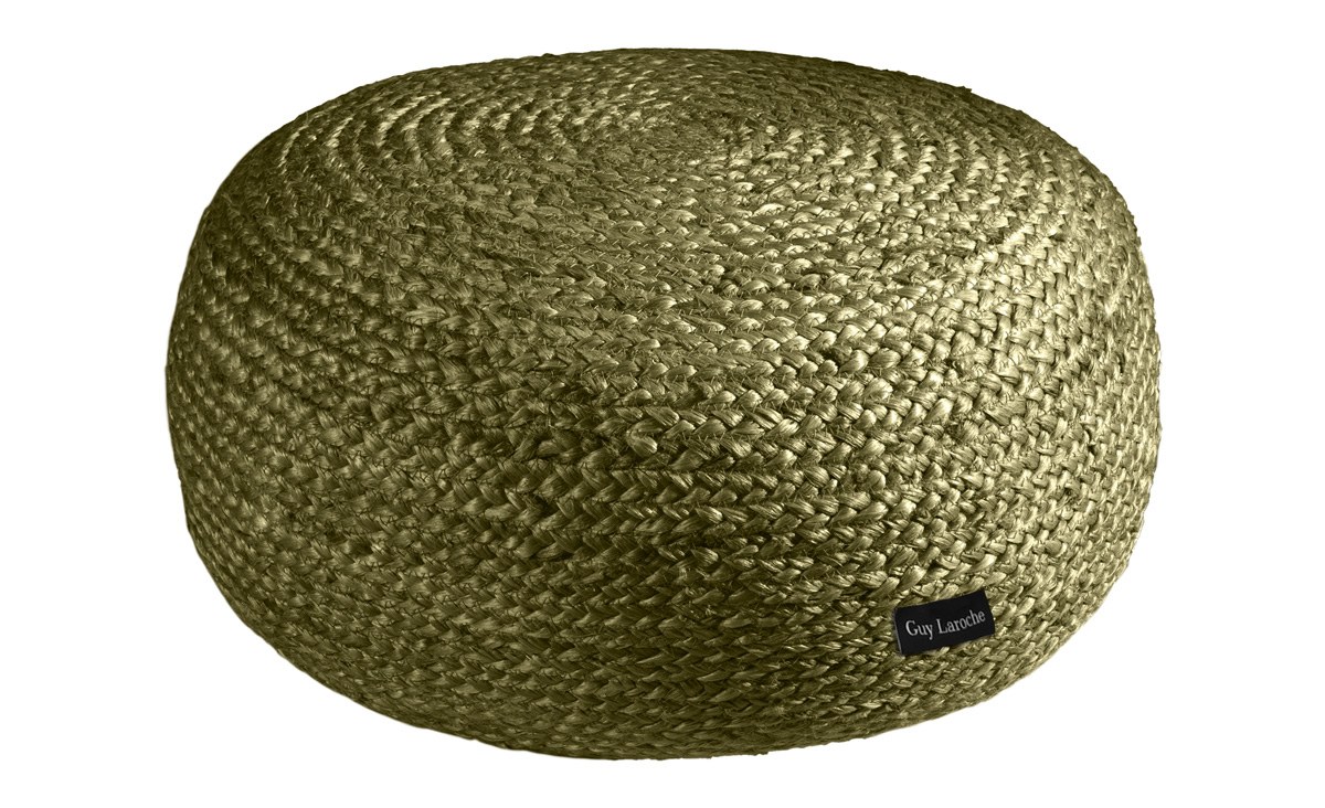 Πουφ Guy Laroche Ottoman Olive 65x65x30