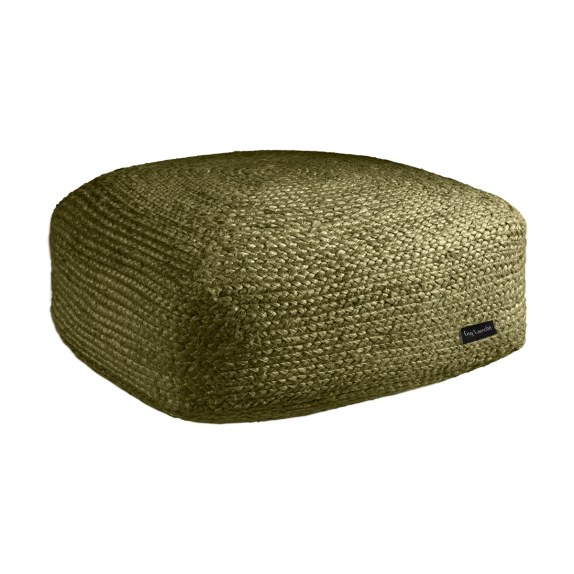 Πουφ Guy Laroche Boho Olive 50x50x25