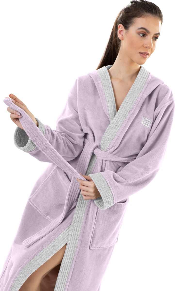 Μπουρνούζι Guy Laroche Monogram Lilac LARGE