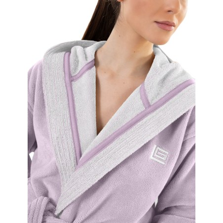 Μπουρνούζι Guy Laroche Monogram Lilac MEDIUM