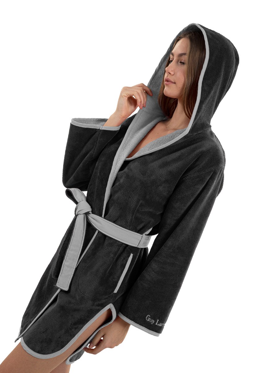 Μπουρνούζι Guy Laroche New Comfy Black SMALL