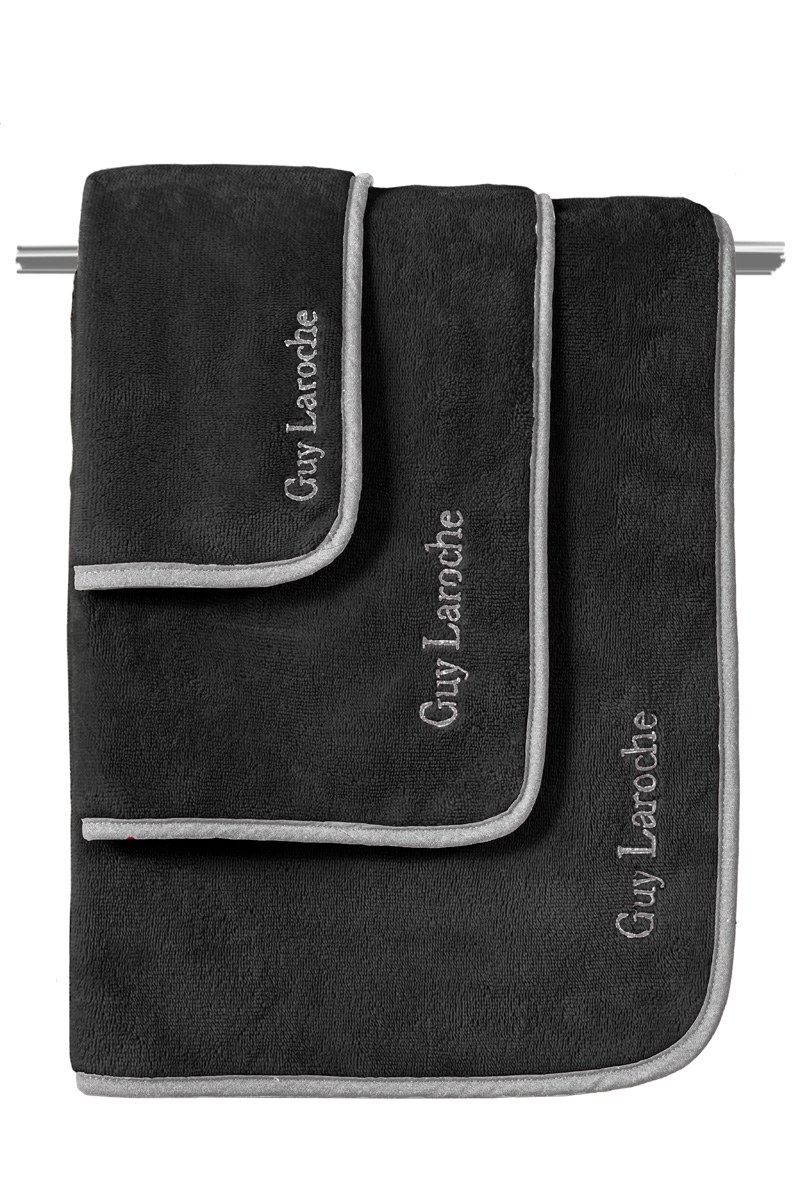 Σετ Πετσέτες 3 Τεμαχίων Guy Laroche New Comfy Black 30x