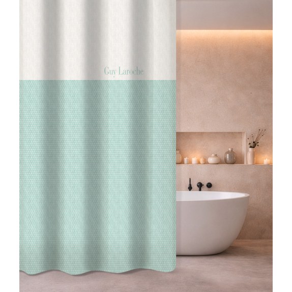 Κουρτίνα Μπάνιου Guy Laroche Sandy Aqua 180x185