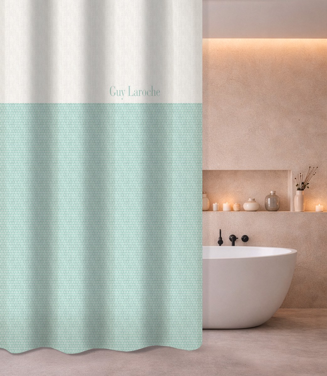 Κουρτίνα Μπάνιου Guy Laroche Sandy Aqua 180x185