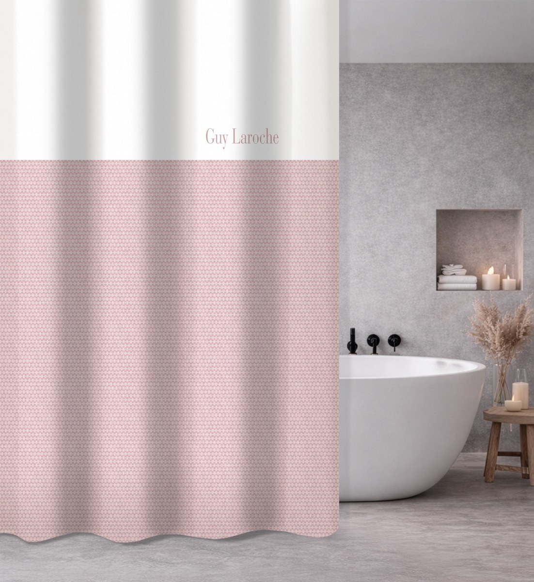 Κουρτίνα Μπάνιου Guy Laroche Sandy Old Pink 240x185