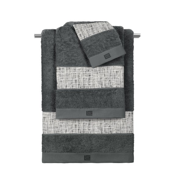 Σετ Πετσέτες 3 Τεμαχίων Guy Laroche Code Grey-Anthracite...