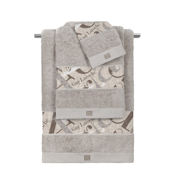 Σετ Πετσέτες 3 Τεμαχίων Guy Laroche Passport Beige-Silver...