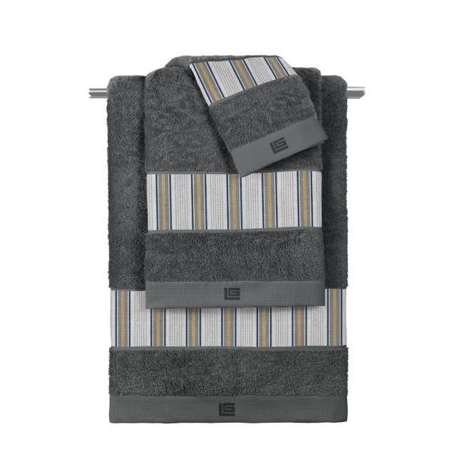 Σετ Πετσέτες 3 Τεμαχίων Guy Laroche Pinstripe...