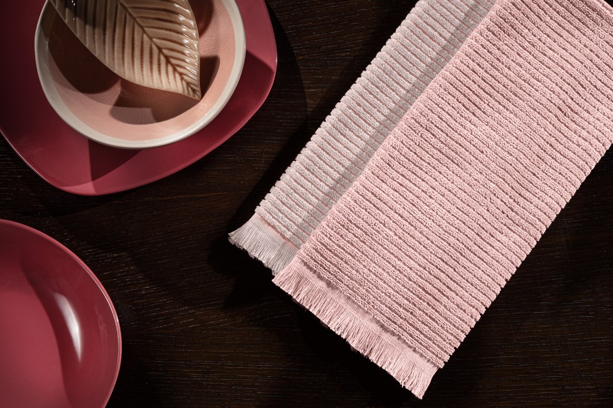 Σετ Πετσέτες Κουζίνας 2 Τεμαχίων Guy Laroche Rose 40x60